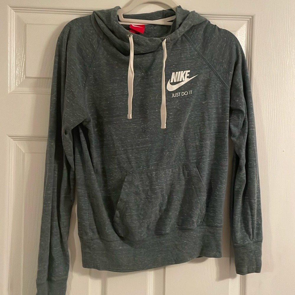 Nike Green long sleeve with Hood